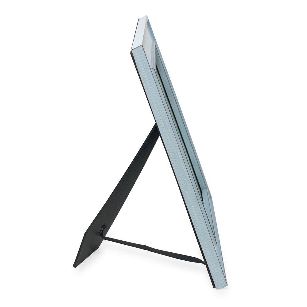 Isaac Jacobs (Vertical &amp; Horizontal) Double Border Picture Frame w/ Black Fabric Easel, Wall-Mountable, Made for Tabletop &amp; Gallery, Home or Office
