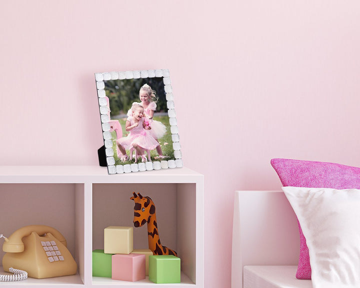 Isaac Jacobs Glittered Decorative Jewel Picture Frame, Photo Display &amp; Home Décor