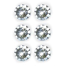 Isaac Jacobs Diamond Shape (53 MM) Crystal Knobs Set, Cabinet Knobs with Screws, Drawer Pulls, Glass, for Dresser, Bathroom, Bedroom, Kitchen, Living Room & More