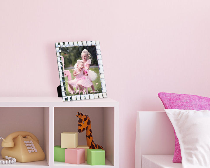 Isaac Jacobs Decorative Sparkling Jewel Picture Frame, Photo Display &amp; Home Décor