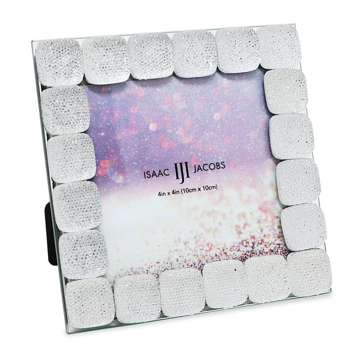 Isaac Jacobs Glittered Decorative Jewel Picture Frame, Photo Display &amp; Home Décor