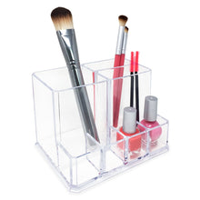 Isaac Jacobs 7-Section Makeup Brush Holder, Office Supply Organizer. for Bedroom, Bathroom, Kitchen, Office, Home Decor