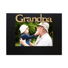 Isaac Jacobs Wood Sentiments Grandpa Picture Frame, Photo Gift for Grandfather, Papa, Family, Display on Tabletop, Desk