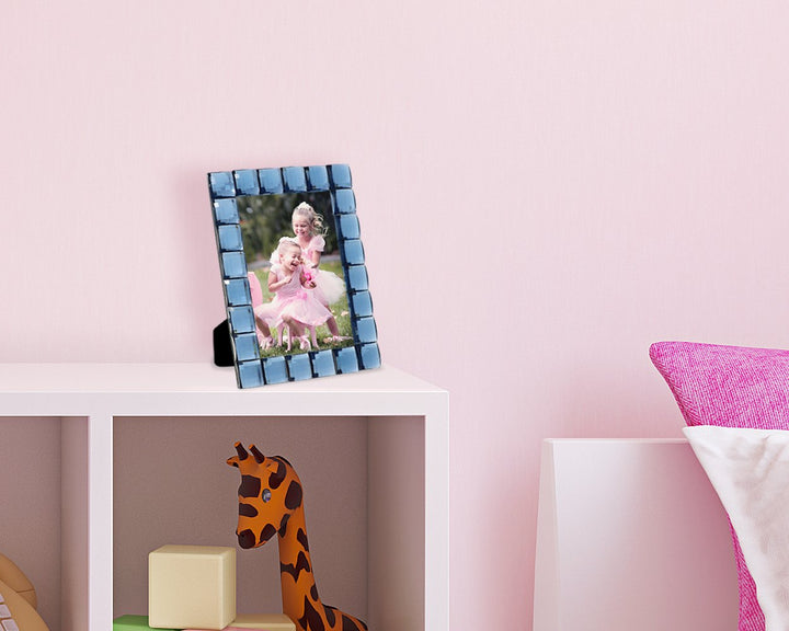 Isaac Jacobs Decorative Sparkling Jewel Picture Frame, Photo Display &amp; Home Décor