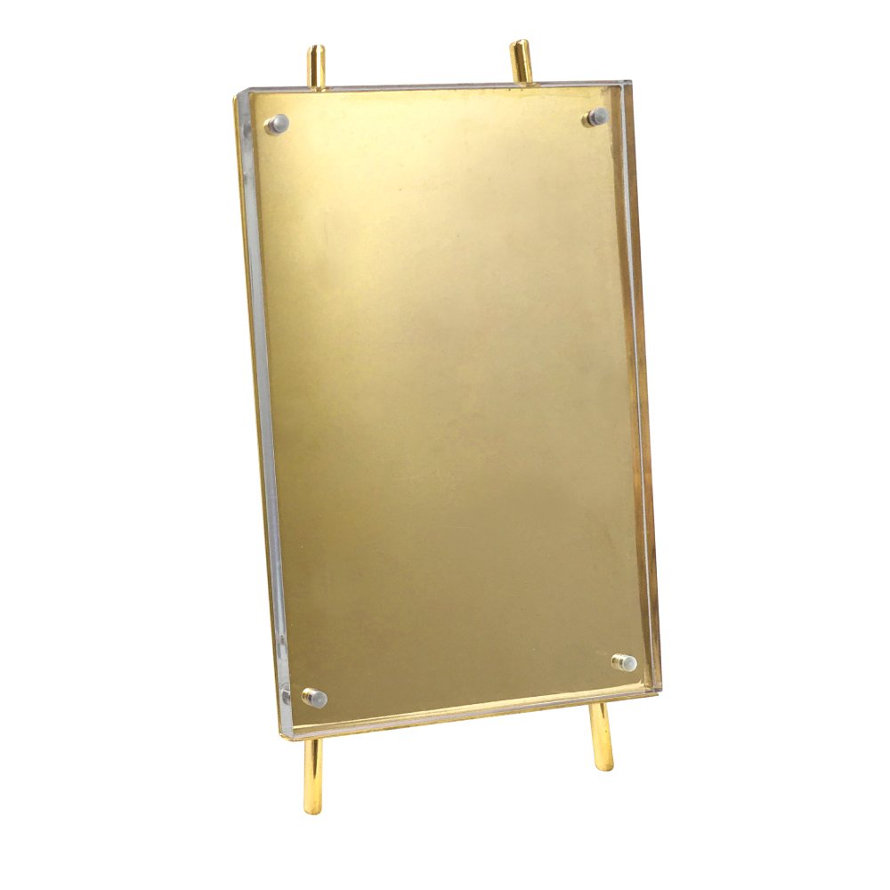 Isaac Jacobs Magnetic Acrylic Metal Easel_Frame#color_gold_4x6 (Vertical)