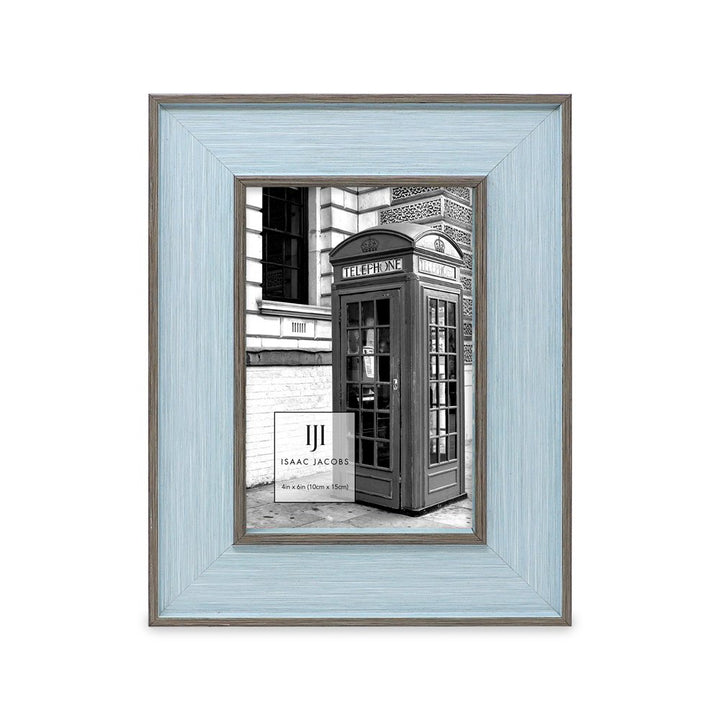 Isaac Jacobs (Vertical &amp; Horizontal) Double Border Picture Frame w/ Black Fabric Easel, Wall-Mountable, Made for Tabletop &amp; Gallery, Home or Office