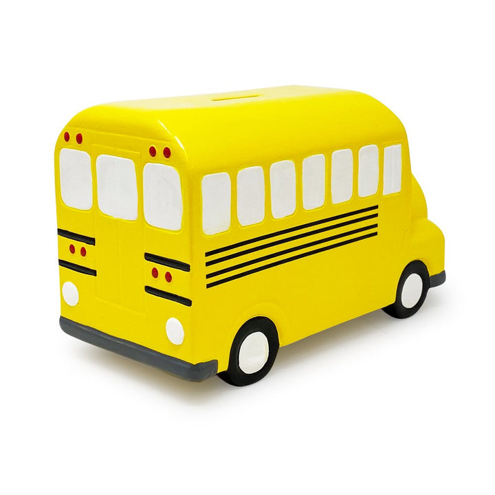 Isaac Jacobs Ceramic Vehicle Coin Bank for Kids, Great for Gifts, Home Décor, Money Saving Piggy Bank for Boys and Girls