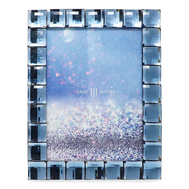 Isaac Jacobs Decorative Sparkling Jewel Picture Frame, Photo Display &amp; Home Décor