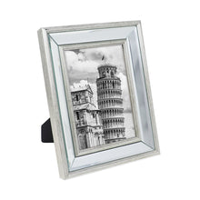 Isaac Jacobs Beveled Mirror Picture Frame - Classic Mirrored Frame with Slight Slanted Angle Made for Wall Décor Display, Photo Gallery and Wall Art
