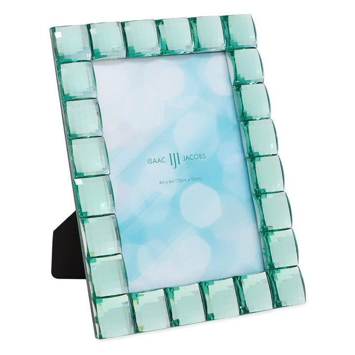 Isaac Jacobs Decorative Sparkling Jewel Picture Frame, Photo Display &amp; Home Décor